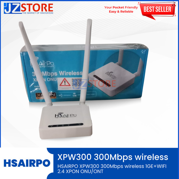 HSAIRPO XPW300 300Mbps ไร้สาย 1GE+WIFI 2.4 XPON ONU/ONT
