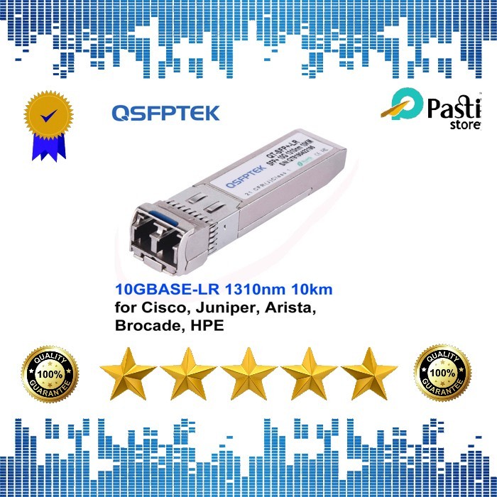 QSFPTEK SFP+ 10G Transceiver,1310nm,10km 10G SFP+ LR CISCO เข้ากันได้กับ