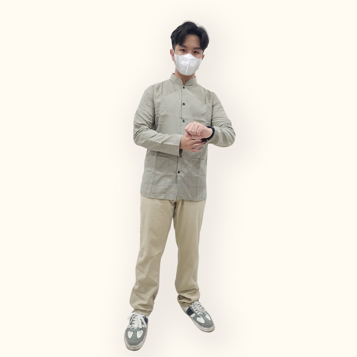 Jfashion เสื้อเชิ้ตผู้ชายแขนยาว Koko - Yusuf