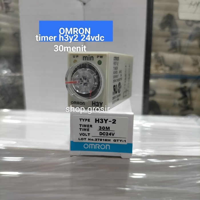 Timer h3y2 24vdc 30min plus socket h3y-2 30min 24v