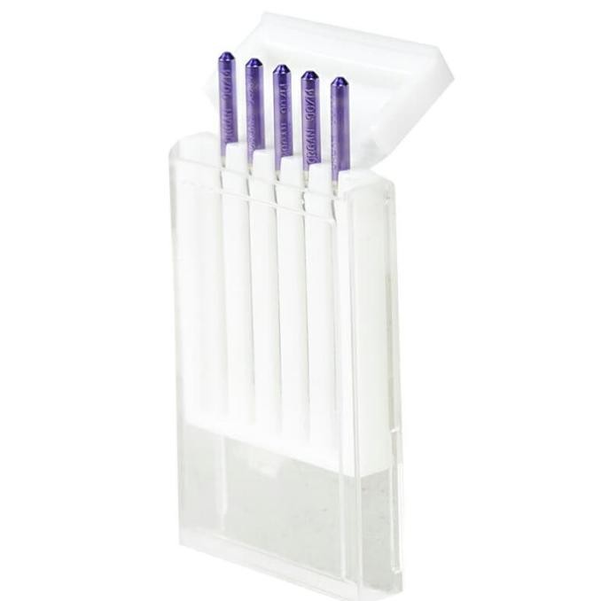 เข็มจักรเย็บผ้าแบบหนาและทึบ MESIN - เข็มปลายสีม่วง JANOME