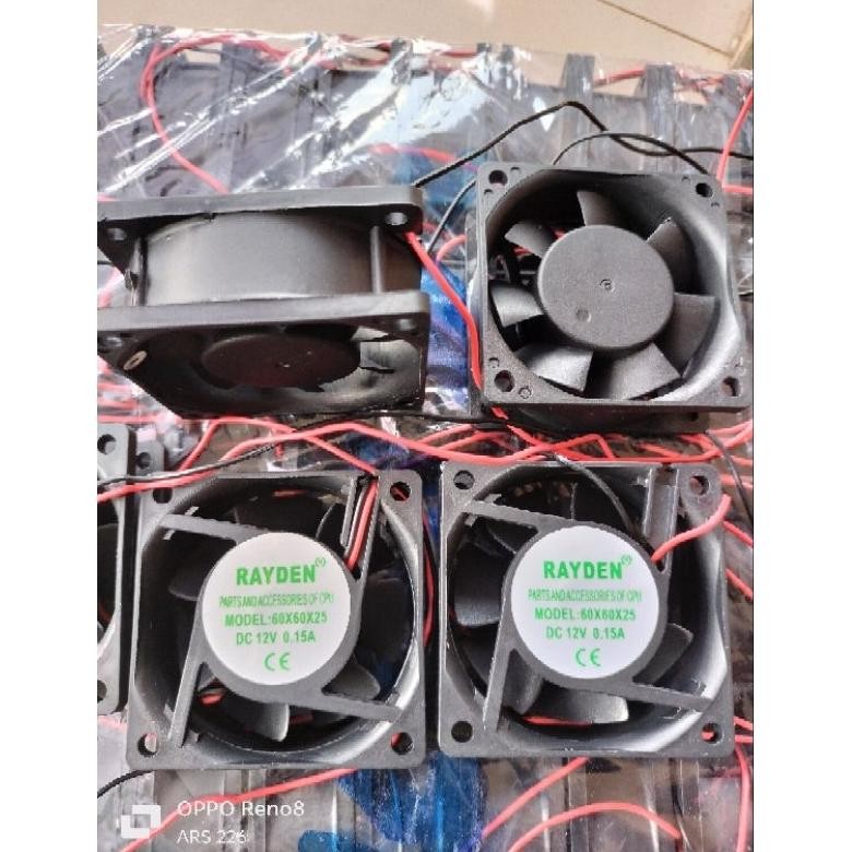 พัดลม DC Rayden 6X6 (DC 12V 0.15A)