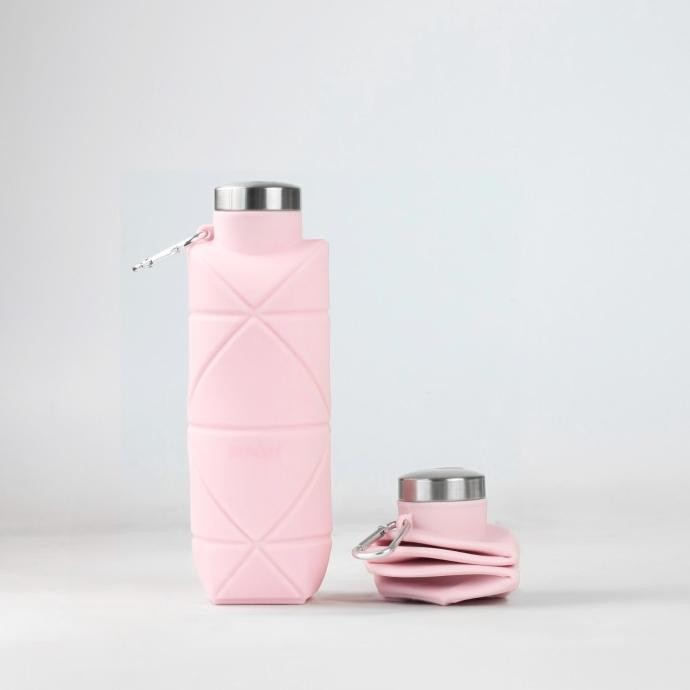 SMATT ORIGAMI BOTTLE / FOLDABLE DRINKING BOTTLE - สีชมพูหุ้นจํากัด