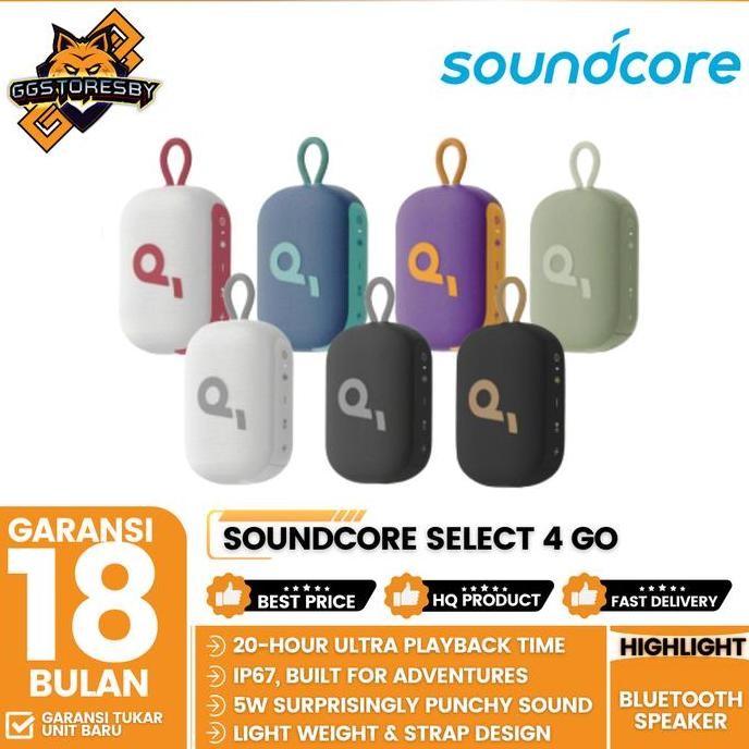 ลําโพงบลูทูธ ANKER SOUNDCORE SELECT 4 GO ดั้งเดิม
