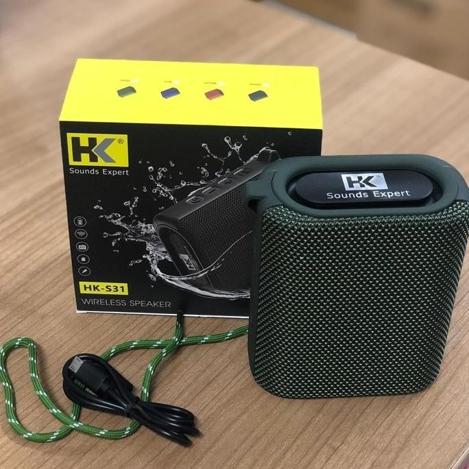 Original HK S31 PORTABLE BLUETOOTH SPEAKER WATERPROOF, MANTUL BASS
