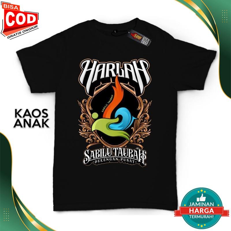 KATUN - เสื้อยืดเด็ก Harlah St Sablu Taubah Sholawat Cotton Combed 30S Fashion Distro Premium Ka30