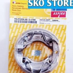 ผ้าเบรค YH-F530K-MI3-11700 Aspira ผ้าเบรคแท้ MIO M3, MIO J,