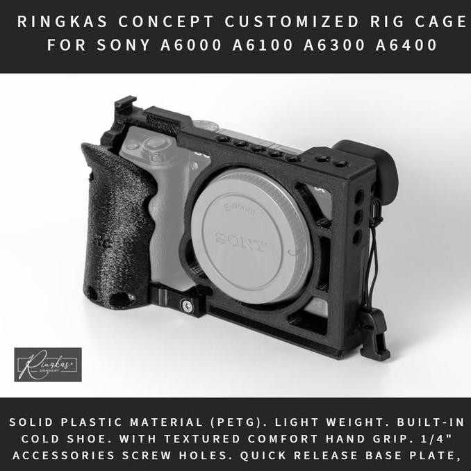 RINGKAS CONCEPT เคสกรง Rig ที่กําหนดเองสําหรับ Sony A6000 A6100 A6300 A6400