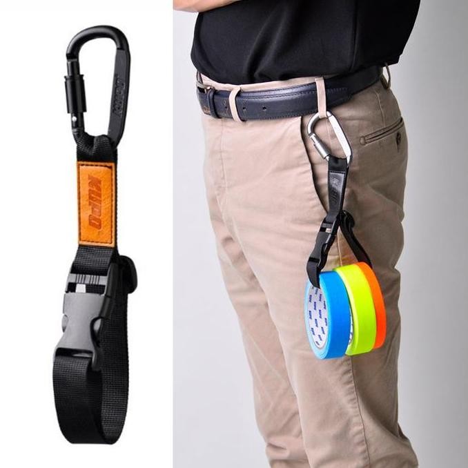 - KUPO GAFFERS TAPE Holder Strap GT-2540BN Aluminium spring hook & Nylon