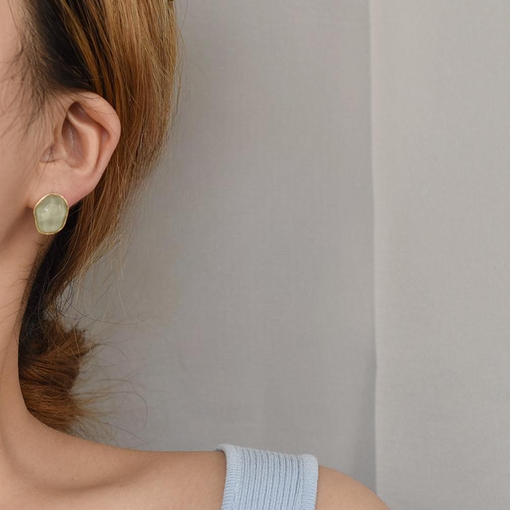 Emlys.Studio - Ruby Earing - ต่างหูเงินแท้ 925 Aa-68