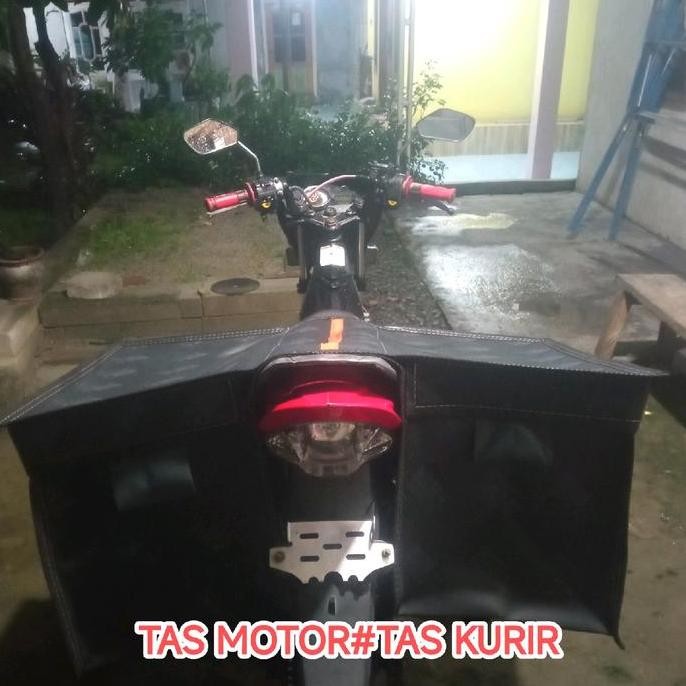 Azzamoshop กระเป๋ารถจักรยานยนต์ Courier กระเป๋ากันน้ําวัสดุอุปกรณ์มอเตอร์ไซค์สายผ้าผู้ถือจัมโบ้ 60X3