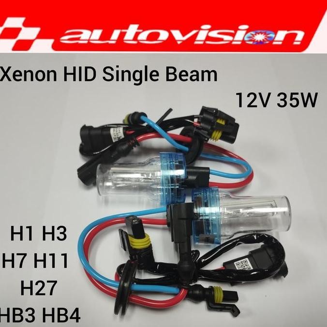 ใหม่ (2 ชิ้น) Autovision Xenon HID Tuner Bulb H1 H7 H11 HB4 4300K/6000K