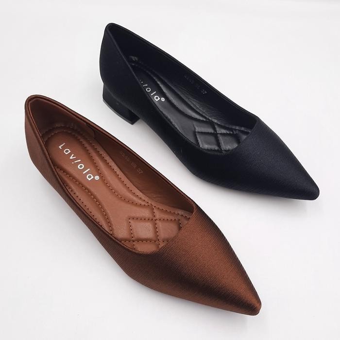 Laviola 3245 Ffs - รองเท้าส้นสูงสีดําและสีน้ําตาลสําหรับผู้หญิง