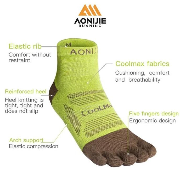 จัดส่งฟรี - Aonijie E4838 Running Toe Socks 3 PAIR - Running Cycling Toe Socks