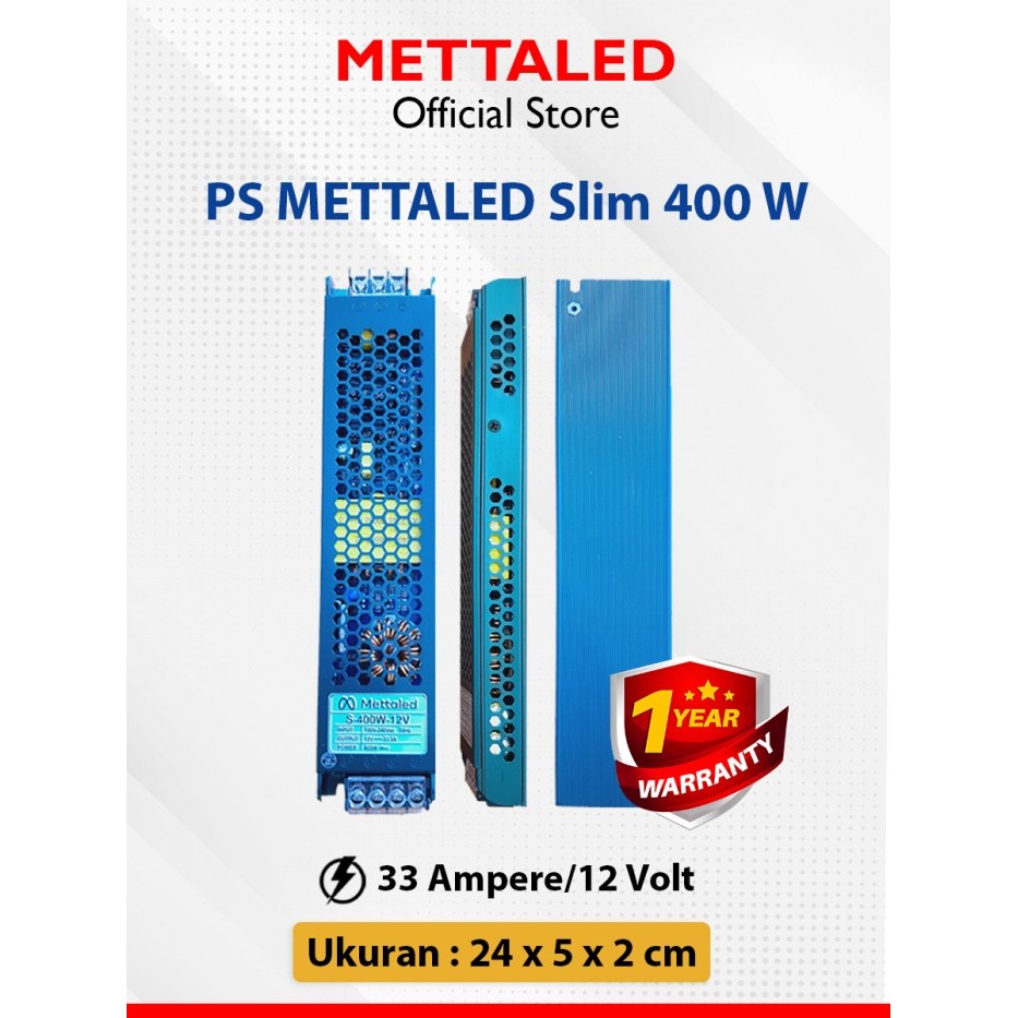 BETTALED INDOOR SLIM POWER SUPPLY 12V 400W 33A