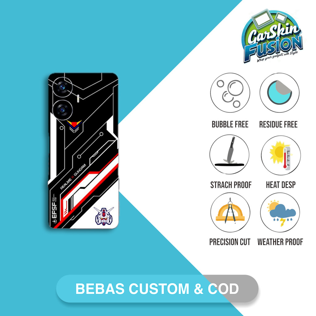 Realme C55 Gundam Pattern 2 - 1, FULL BODY Code - O3A Custom