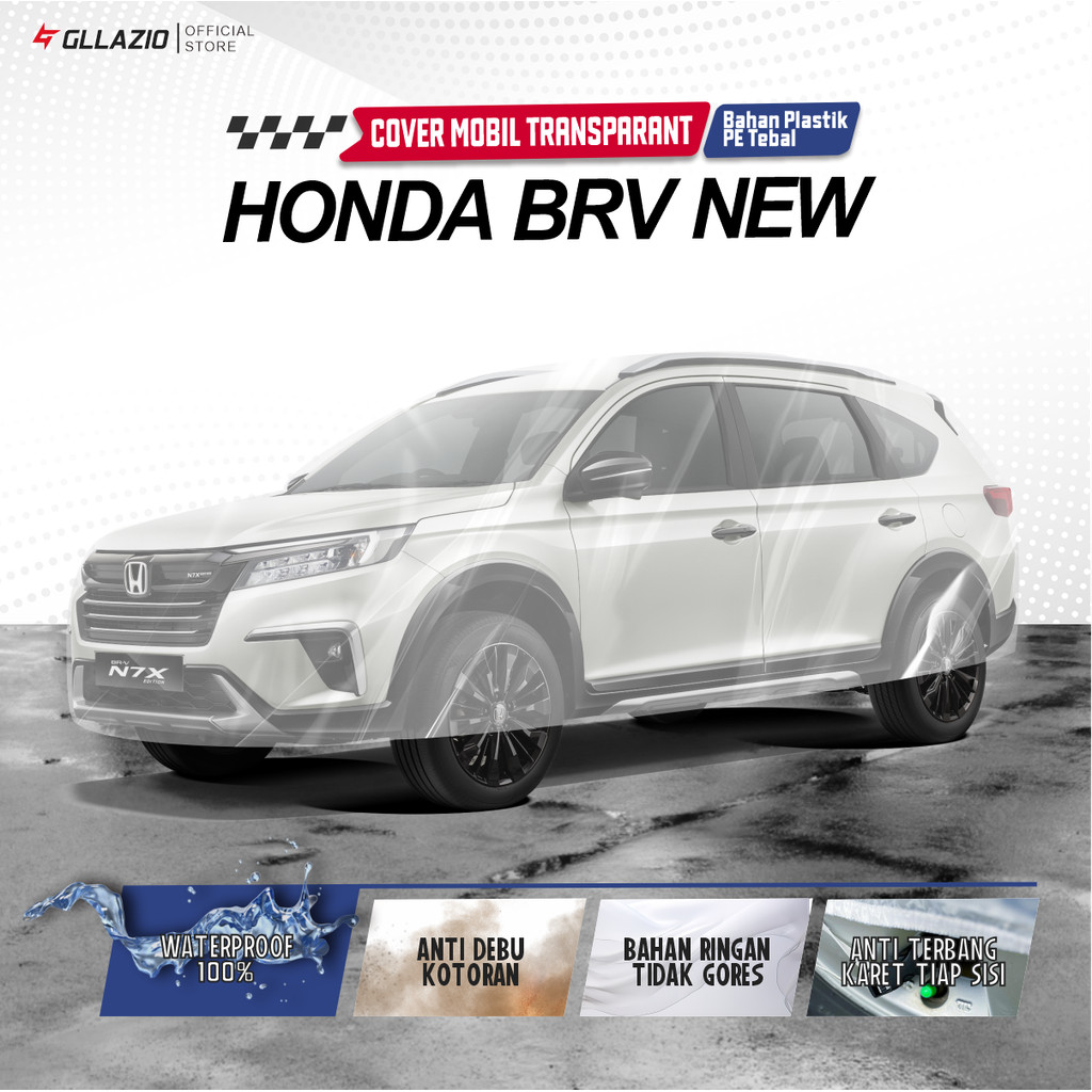 Honda New BRV Transparent Car Body Cover / BRV Plastic Car Cover / All New BRV 2023 2024 2025 Waterp