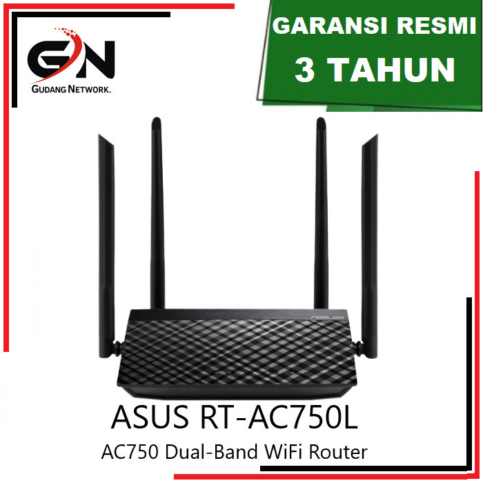 เราเตอร์ไร้สาย Asus RT-AC750L Dual Band AC750 AC 750