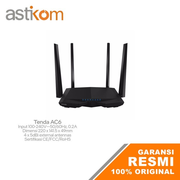 Tenda AC6 AC1200 เราเตอร์ Wifi ดูอัลแบนด์อัจฉริยะ