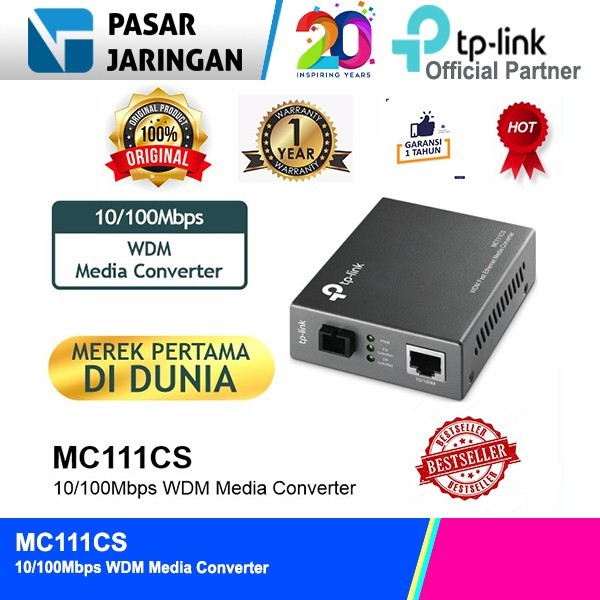TP-LINK MC111CS 10/100Mbps WDM Media Converter
