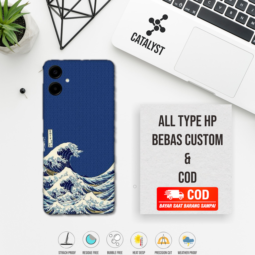 Garskin Hp Samsung A06 Full Body wave รหัส u4b ซื้อ 1 แถม 2