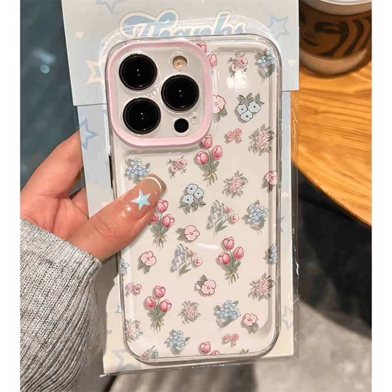 ดอกไม้สีชมพูใหม่ Soft Case Hp Redmi Note 15 Pro 4G 5G 15 15C 13x A5 Note 14 Pro 4G 5G 14C 13C 13 Plu