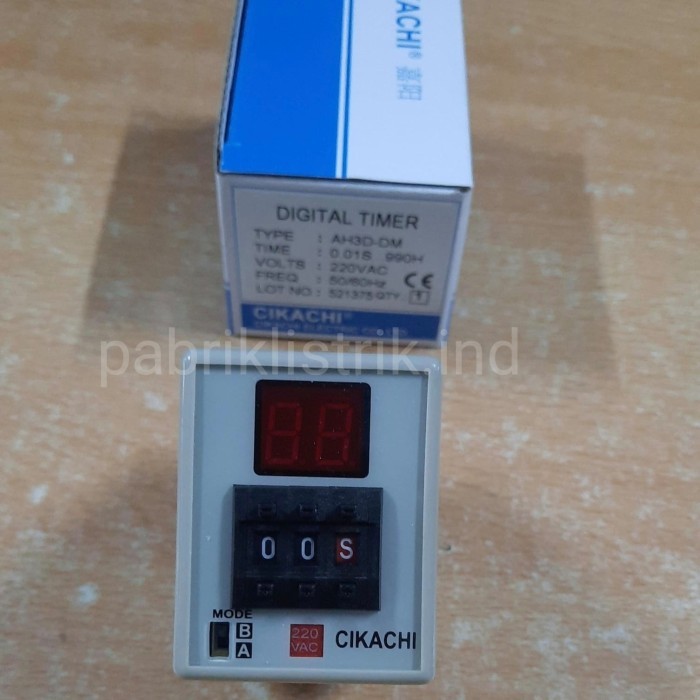 Digital Timer AH3D DM 220VAC 2 หลัก Cikachi เดิม