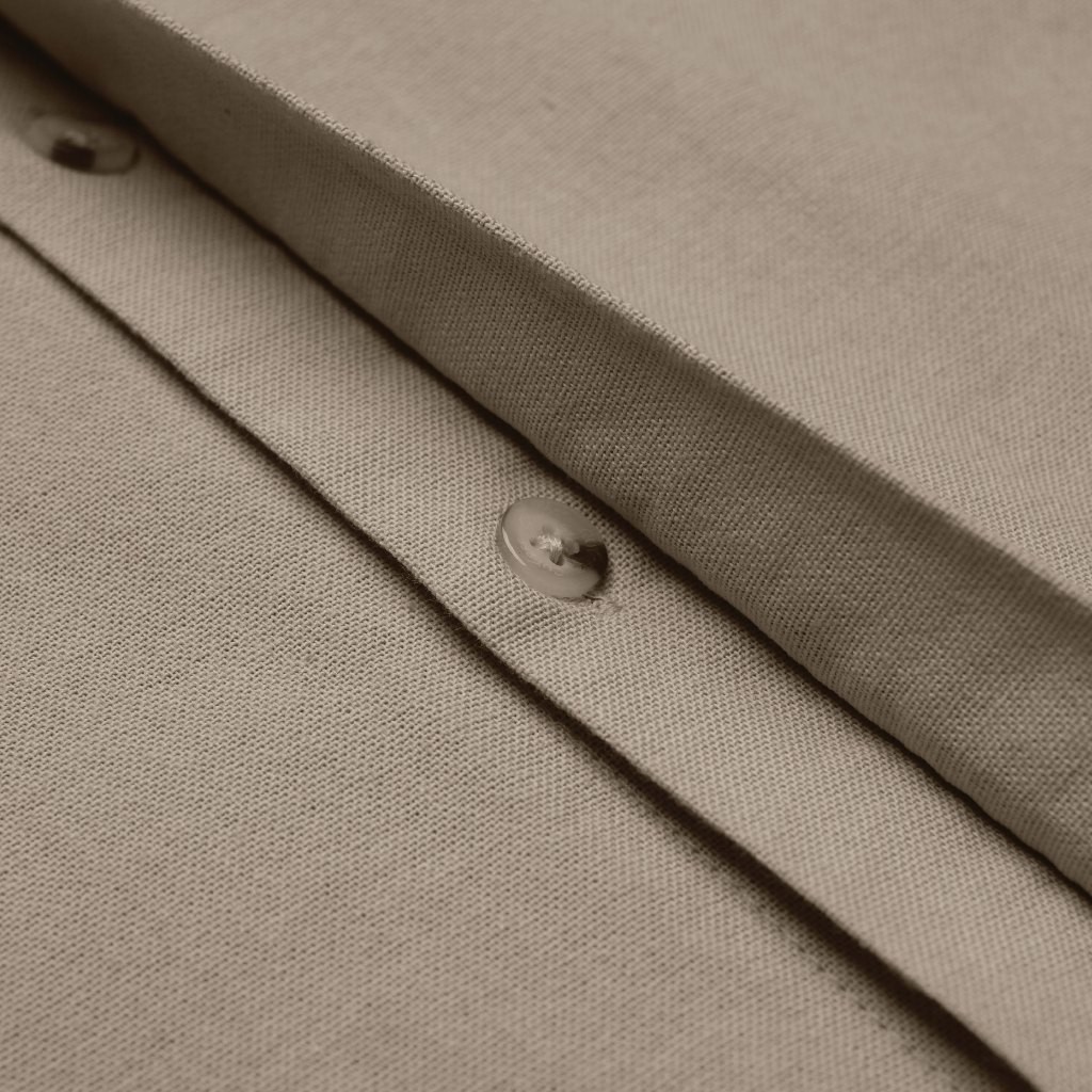 KEMEJA CUTOFF Ayden Rami Collarless Shirt เสื้อเชิ้ตแขนยาวผู้ชาย Koko