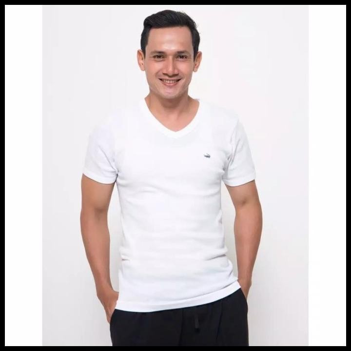 เสื้อในจระเข้ | เสื้อยืดผู้ชายสีขาว | โอ อาร์ตคอ : 511-809 คุณภาพดี