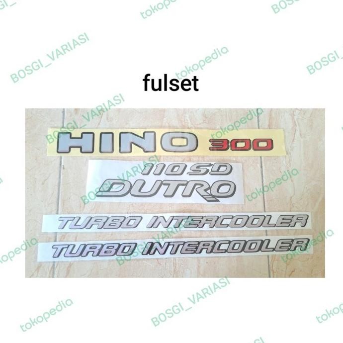 HINO 300 DUTRO 110SD สติ๊กเกอร์ / DUTRO 110SD สติ๊กเกอร์ / HINO 300 สติ๊กเกอร์ / HINO DUTRO STICKERS