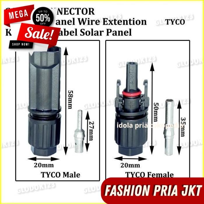 MC4 SOLAR PANEL CONNECTOR ชายหญิง FMM MF SPANNER CABLE โดย PRIA JKT GUARANTEEED จัดส่งฟรี