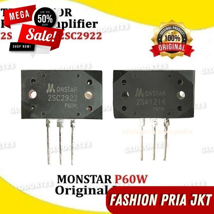ทรานซิสเตอร์เสียงพลังงาน 2SA1216 2SC2922 2SA 1216 2SC2922 ORIGINAL JAPAN BY PRIA JKT GUARANTEEED ดีท