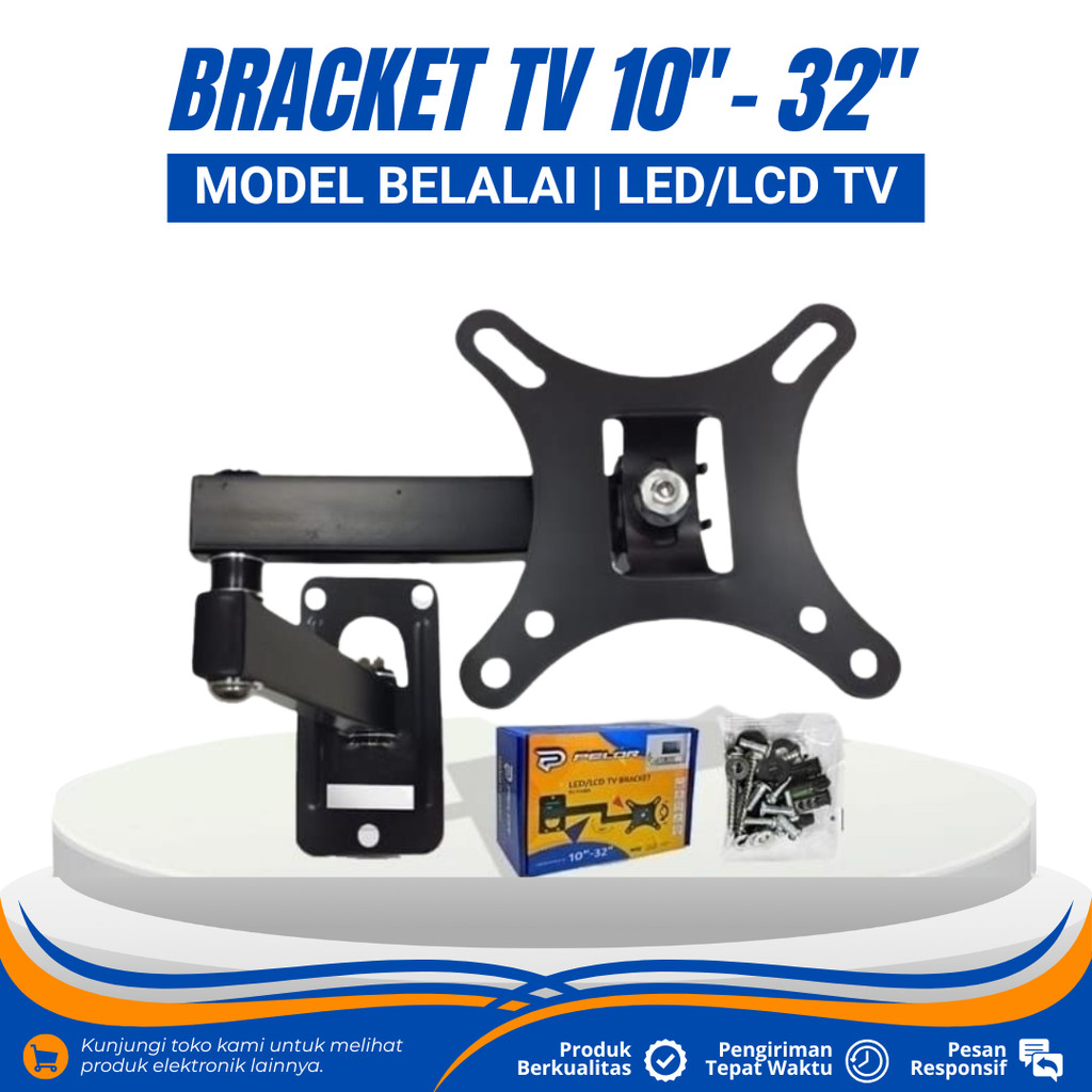 LED LCD TV BRACKET PELOR LED LCD TV SWIVEL BRACKET 10 นิ้ว - 32 นิ้ว UNIVERSAL ROTARY TV BRACKET