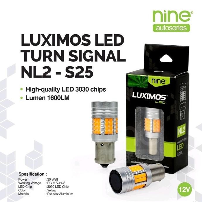 Dajjal รถไฟเลี้ยว Led พร้อมพัดลม T20 Cip 3030 Nine Luximos Nl2 ปกติกระพริบ Limited