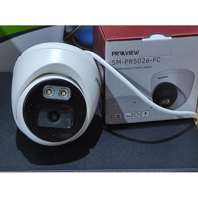กล้องกล้องวงจรปิดในร่ม Proview 2Mp Colorvu พร้อมเสียง Sm-Pr5026-Fc Fullcolor 24H Day Night Audio Hdt