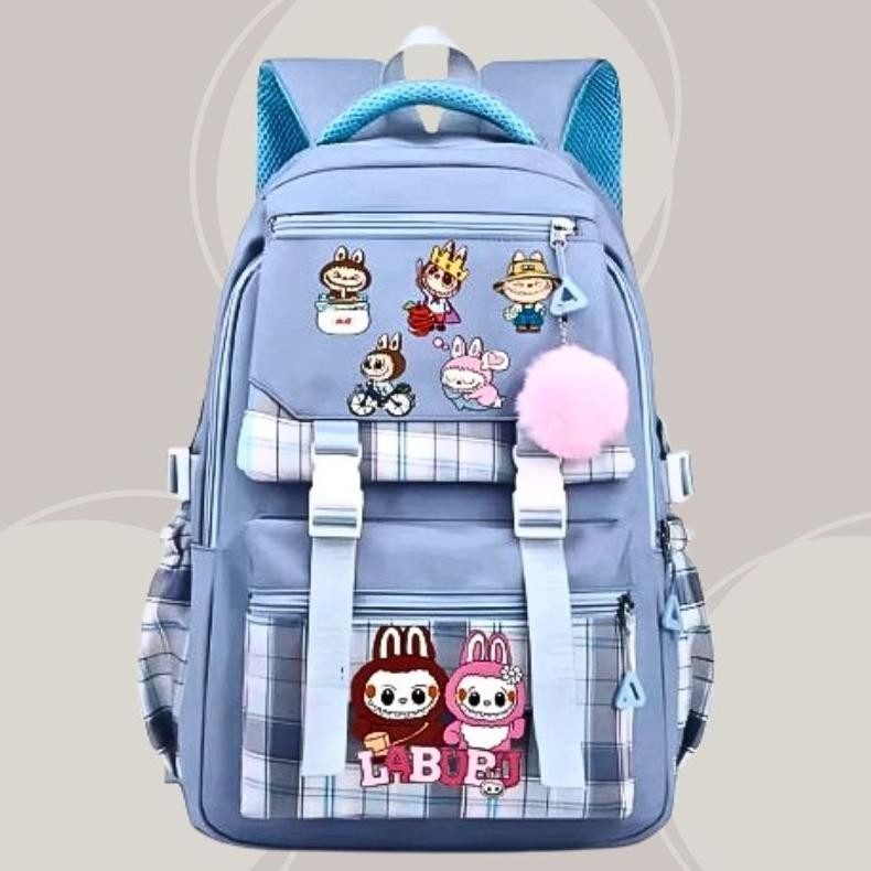 Labubu Backpack School Bag Character Bag Elementary School/Junior High School Girls School Backpack 