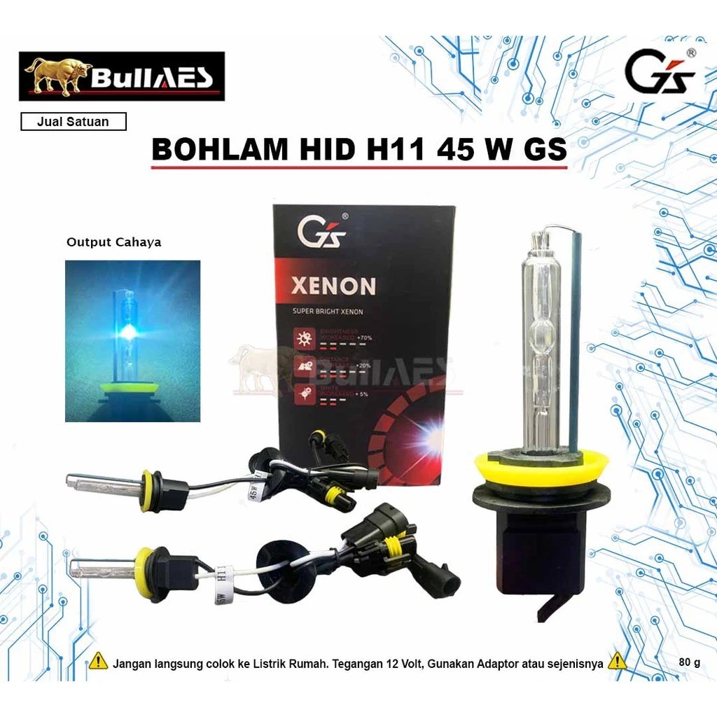 H11 55 XENON BULB วัตต์ GS ซ็อกเก็ต H11 ไฟตัดหมอก