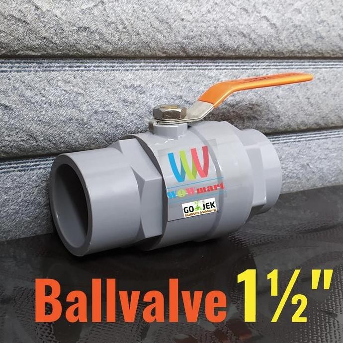 Ball Valve 1 1/2" นิ้ว Plain Pvc One Half In Stop Valve Ball Valve ราคาพิเศษ