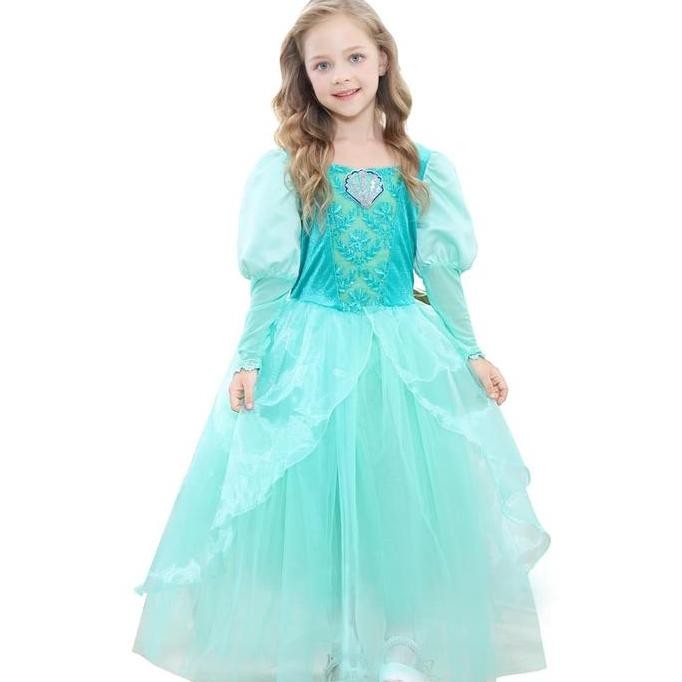 ชุดเจ้าหญิง ARIEL DRESS ชุดเจ้าหญิงปาร์ตี้นางเงือก ARIEL