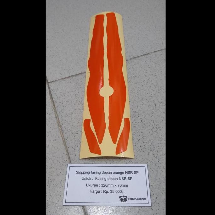 สติ๊กเกอร์ "แถบสีส้ม" สําหรับแฟริ่งหน้า NSR 150SP