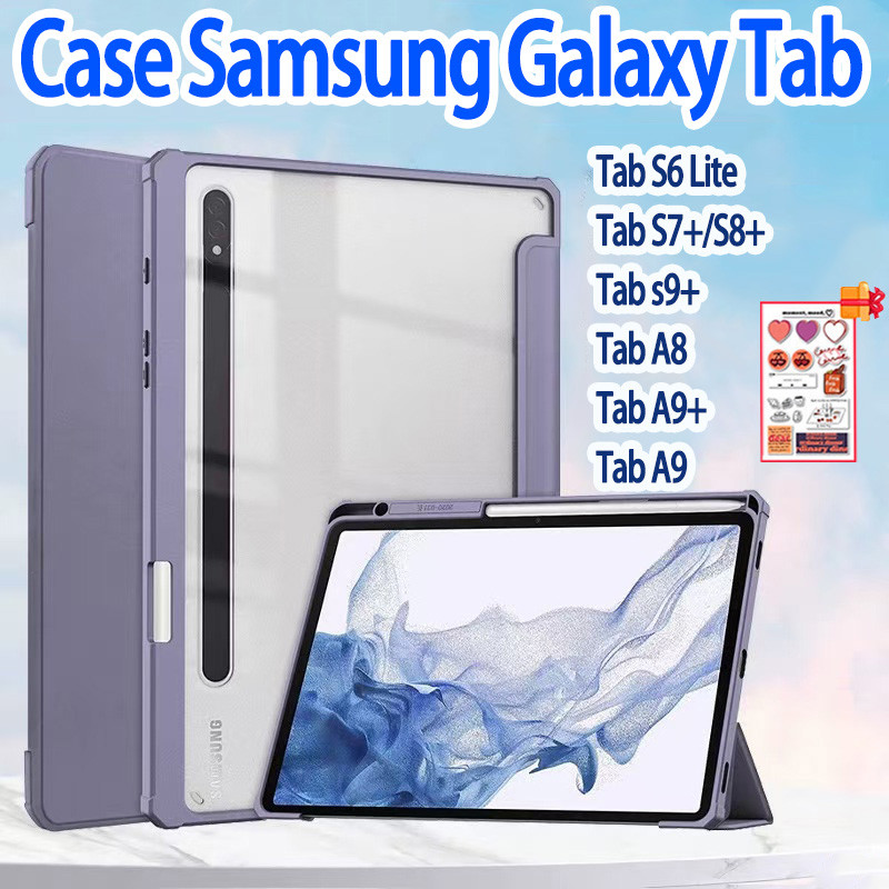Flip Case Casing Book Cover Samsung Galaxy Tab S6 Lite /S9 /A9 /A8 /A9 / S7 FE /S7 /S8 PlusPlus With