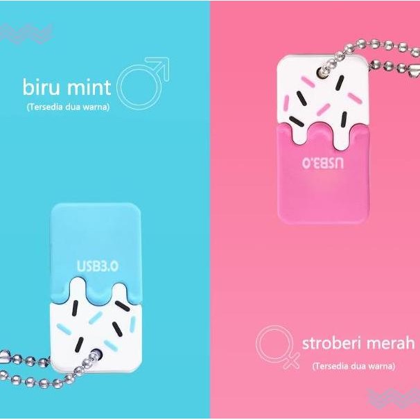 แรงม้า ใหม่!!! น่ารัก X778W 16GB 32GB 64GB 1TB USB2.0 ไอศกรีมยาง flashdisk Otg Storage