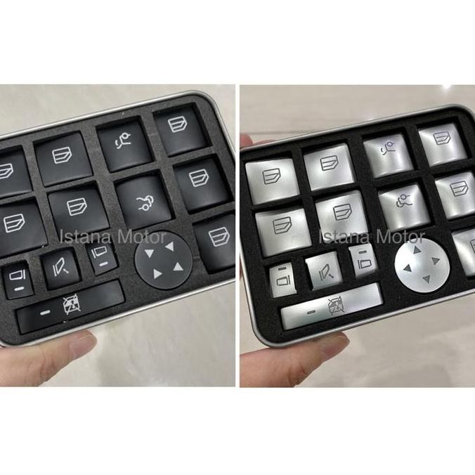 TOMBOL NEW สวิตช์ปุ่มปิดหน้าต่างไฟฟ้า Mercedes W204 W212 สติ๊กเกอร์สติ๊กเกอร์