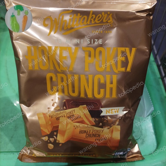 Whittakers Mini Size Hokey Pokey Crunch Slab 180gram Chocolate