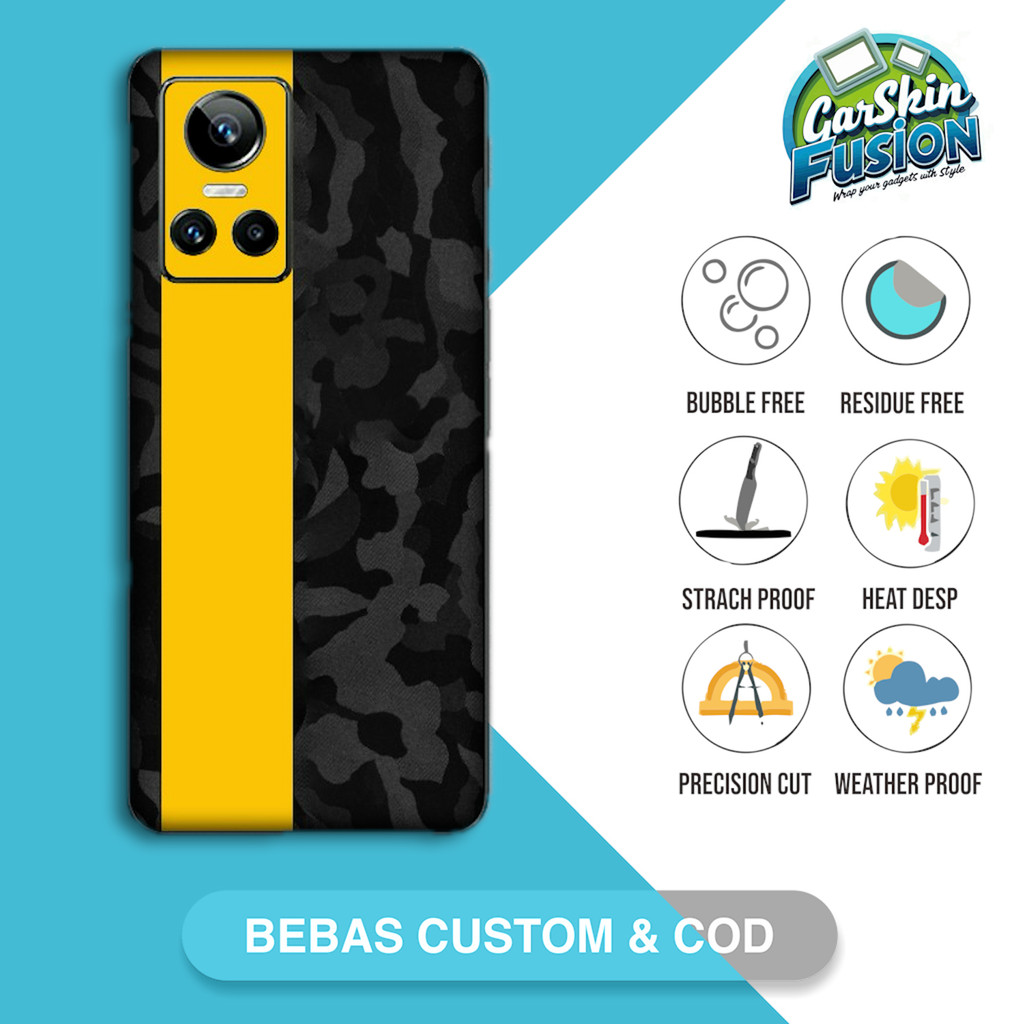 Garskin Skin Realme GT Neo 3 dual tone Code - 6G5 Custom | เคสรอยขีดข่วนป้องกันฟันกัส