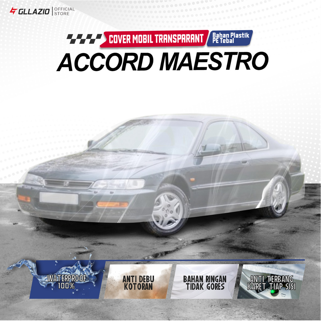 ฝาครอบตัวรถโปร่งใส Accord Maestro / ผ้าคลุมรถพลาสติก Honda Accord Maestro / ผ้าห่มซีดานกันน้ํา Accor