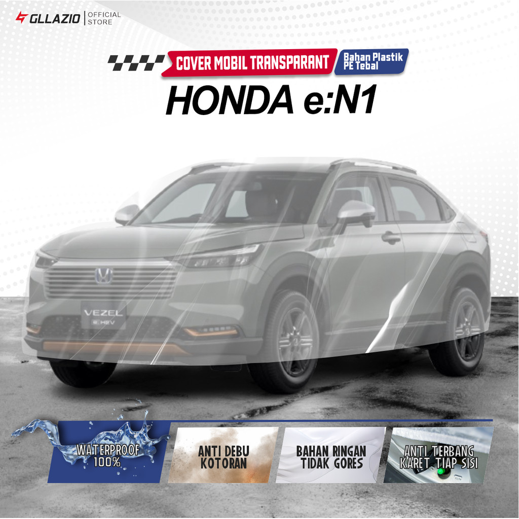 Honda E:N1 ฝาครอบตัวรถโปร่งใส / Honda EN1 ev ผ้าคลุมรถพลาสติก / Honda E:N1 2025 ผ้าห่มกันน้ําฟรีกระเ