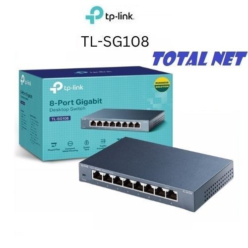 Tplink TL-SG108 เคสโลหะ 8 พอร์ต 10/100/1000Mbps Desktop Switch TLSG108 SG108