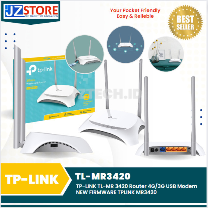 TP-LINK TL-MR 3420 เราเตอร์ 4G/3G โมเด็ม USB ใหม่ FIRMWARE TPLINK MR3420