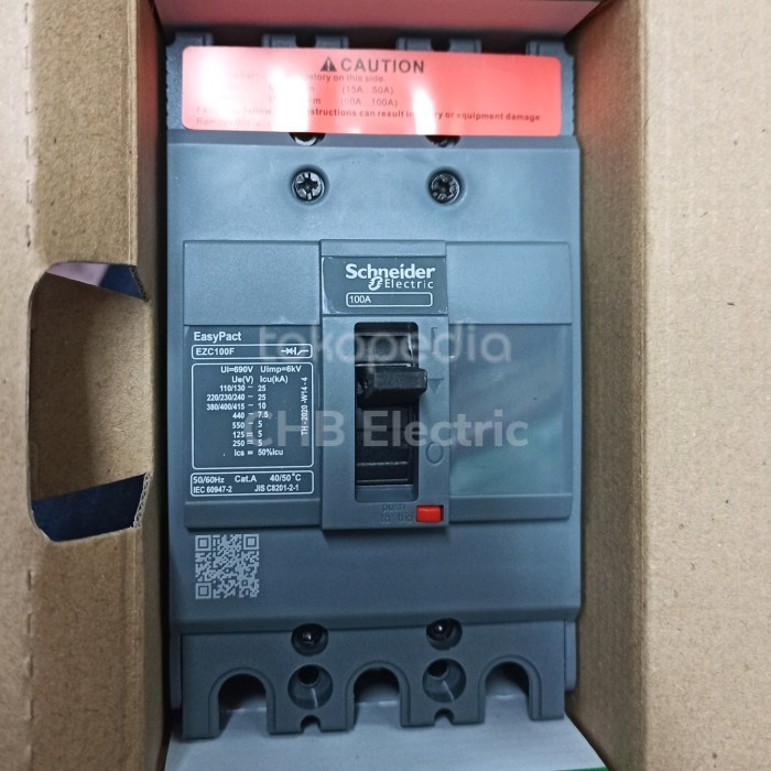 Schneider Ezc 3P 100F 100 A MCB เบรกเกอร์